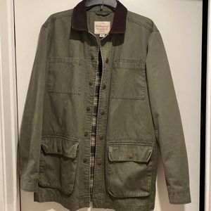 Flannel Lined Chore Style Coat - Weatherproof Brand